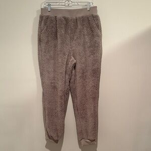Charlie Paige Taupe Fleece Lounge Pants
